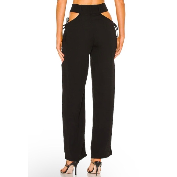 SUPERDOWN Benny Cut Out Pants in Black EUC - Picture 4 of 8
